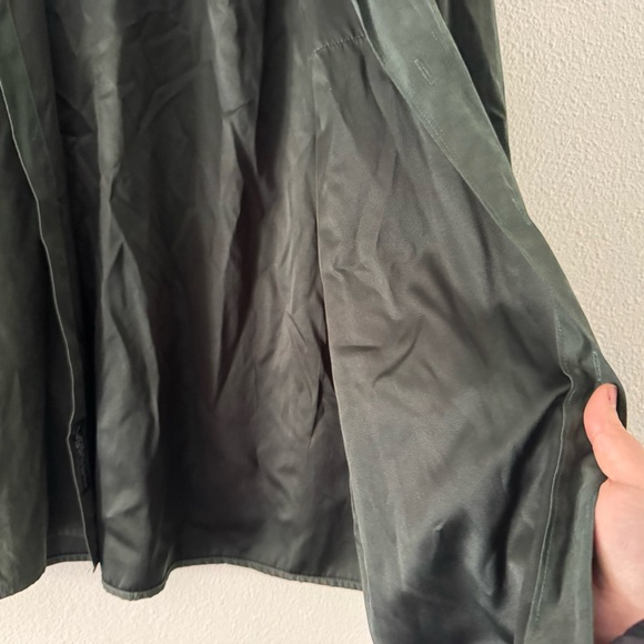 Oversized Button Up Shirt XL Vintage Suede Feel Streetwear Layering Brandini - Picture 6 of 14